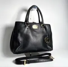 マイケルコース　レザー トートバッグ 黒