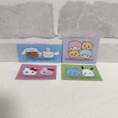 チェゴシム×サンリオ POPUP ノベルティ ステッカー 4枚セット