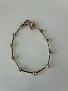 AGATHAパリ ゴールドクリスタルブレスレット