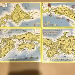 日本地図 パズル 4枚セット 知育玩具