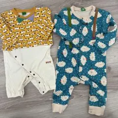 RAG MART ロンパース 2点セット 80cm freeのサムネイル