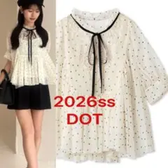ダブルスタンダードクロージング　ハート柄サテンボウタイブラウス ♡ DOUBLE STANDARD CLOTHING - ダブルスタンダードクロージング ハート柄