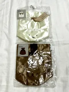 ミッフィー　耳付き丸底巾着　ボリス　ポーチ　巾着