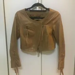 snidel  レースアップ レザージャケット