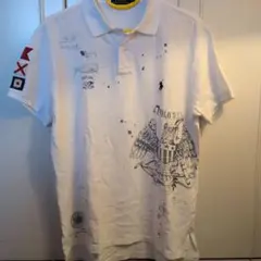 【シブい】Polo Ralph Lauren ポロシャツ ホワイト Mのサムネイル