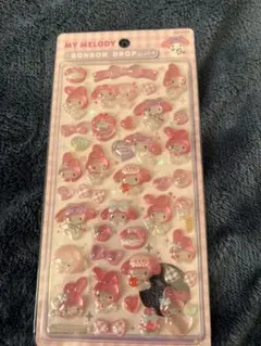 お願いマイメロディ　マイメロディ ボンボンドロップシール