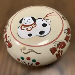 赤膚焼⭐️金彩奈良絵⭐️玉泉造⭐️香合⭐️犬文様⭐️茶道具
