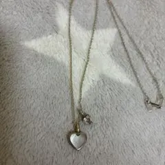 スタージュエリー ハートシェル＆ハートネックレス 美品　silverのサムネイル