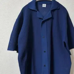 EDIFICE ブルー ニットシャツのサムネイル