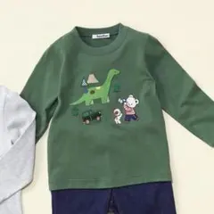 familiar ファミリア　恐竜　Tシャツ　ロンT ファミちゃん　刺繍