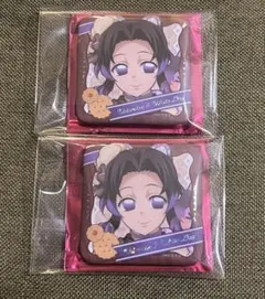 鬼滅の刃　バレンタインデー　缶バッジ　胡蝶しのぶ　2個セット