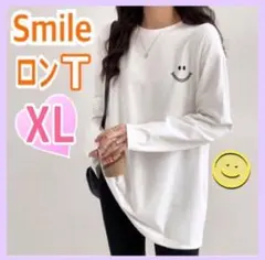 レディース 長袖 Tシャツ j ホワイト ＸＬ 新品 チュニック オーバーサイズ