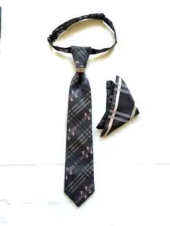 子ども用 ネクタイ・ポケットチーフセット