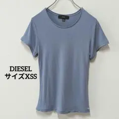 ディーゼル【DIESEL】サイズXSS　半袖Tシャツ　カットソー　ブルー　とろみのサムネイル