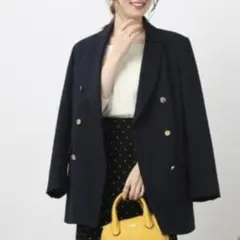 Couture Brooch クチュールブローチ　ジャケット　金ボタン　ネイビー