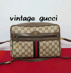 美品 極希少！Gucci シェリーライン ショルダーバッグ オールドグッチ 廃盤