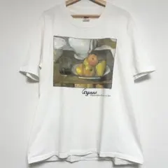 90s ルノワール 舟遊びをする人々の昼食 絵画 アートTシャツ ホワイト 