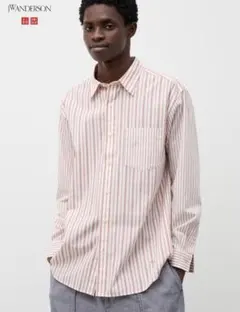 新品 ユニクロ JW アンダーソン EFC ブロードシャツ ピンク XXL