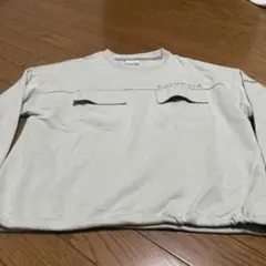 Columbia ポケット付きライトグリーントレーナー