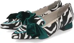 Oriental TRaffic 38 ゼブラ柄パンプス（リボン付き）