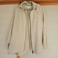 メイソングレイ　ベージュ フードジャケット