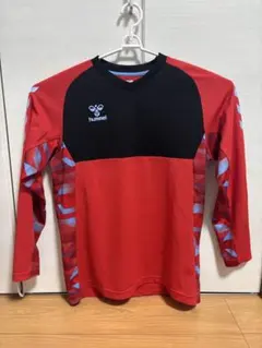 hummel ハンドボールロンT Lサイズ 赤黒