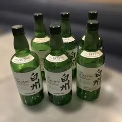 サントリー 白州 シングルモルト ウイスキー 空瓶 6本セットのサムネイル