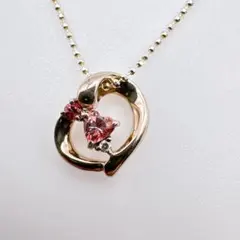 j*o様 【4℃】SILVER ハートモチーフ ストーン付ネックレス 40cm