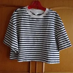 H&M ボーダー 半袖 Tシャツ Mサイズのサムネイル