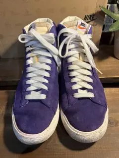 Nike Blazer Mid 紫 スエード シューズ