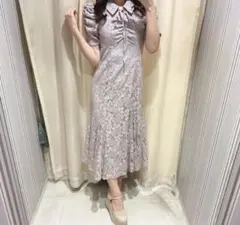 AnMILLアンミール フロント襟レースOP ワンピース