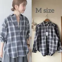 AMERICAN HOLIC★【イージーケア】メタルボタンチェックシャツ★M新品