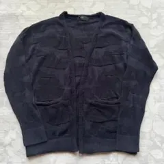 4*9様 [AZUL by moussy] 麻混カモフラ柄 ニットカーディガン