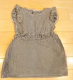 ギンガムチェック ノースリーブワンピース 120