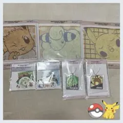 ポケモン　一番くじ￼　ステッカー　ハンドタオル　ラバーチャーム