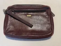 ゴールドファイルレザーセカンドバッグ