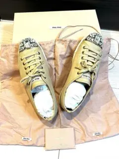 2025年最新】ミュウミュウ ビジュー スニーカーの人気アイテム - メルカリ