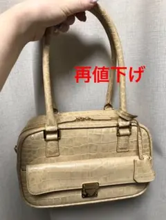 最終価格　未使用美品　LEATHER JEWELS ハンドバッグ