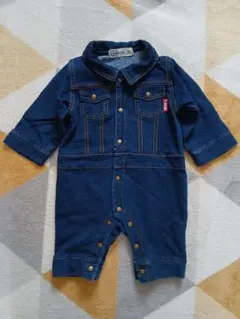 CROISSANCE BEBE デニム風ロンパース 70cm