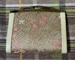 がま口　財布　ポーチ　レトロ　古着　和風　和柄　小物入れ　着物　ヴィンテージ