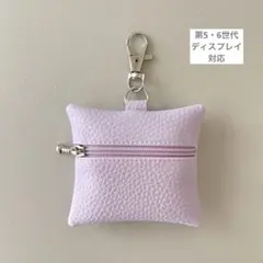 ☆みゅう様専用☆GPSケース カラフルストライプ / 合皮ピンクベージュ