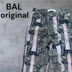 BAL original バル 総柄 デニムパンツ　定価31,900のサムネイル