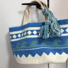 BAYFLOW 波模様 ウェーブ トート バッグ サマー 西海岸のサムネイル