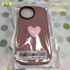 ☆未使用☆ iPhone用ケース ピンク ハートデザイン 13 Pro Max