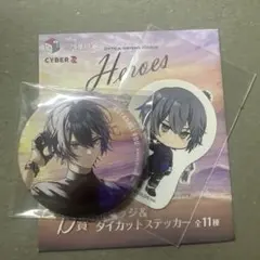 小柳ロウ　缶バッジ＆ダイカットステッカー　にじさんじin海の家