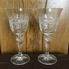 ワイングラス ペア　ボヘミアングラス