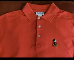 70s USA製 ミッキーマウス 最初期 ポロシャツ vintage⭐︎レッド