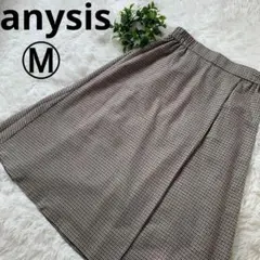 美品　anysis エニィスィス　フレアスカート　サイズＭ　チェック