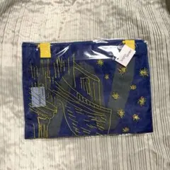 大ゴッホ展 ブリジットタナカ オーガンジー刺繍バッグ 夜のカフェ
