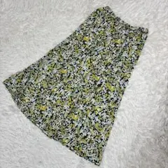 ミラオーウェン サイズ0 スカート 総柄 花柄 黄色 緑通勤 オフィスカジュアルのサムネイル